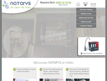 Tablet Screenshot of natarys.com